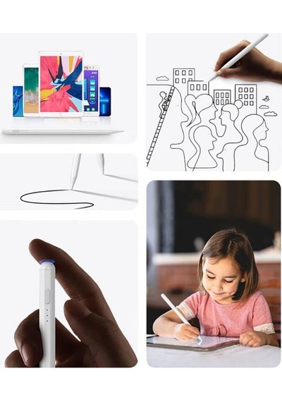 Hojar Pencil 10 Magnetik Şarj Eğim Özellikli Dokunmatik Çizim Kalemi