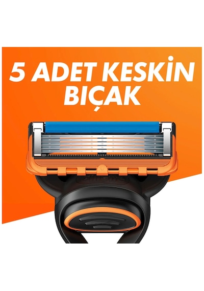 Gillette Uefa Champions League Special Edition Fusion5 Erkek Tıraş Makinesi+ 4 Yedek Bıçak+ Tıraş Jeli + Deodorant