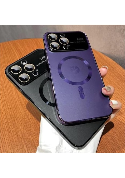 Apple Uyumlu iPhone Bellance 14 Pro Max Telefon Kılıfı Yüksek Kaliteli 0660 pu 14pro Mor