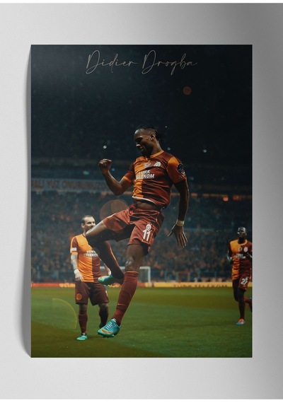 Didier Drogba - Metal Poster Tablo