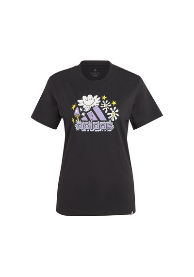Adidas Doodle Fill T Kadın Günlük Tişört Ij7327 Siyah 001