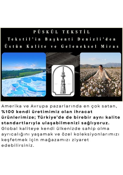 Tr Püskül Battal Boy Çift Kişilik Müslin Yatak Örtüsü Ve Pike, 4-katlı, Lüks Diğer