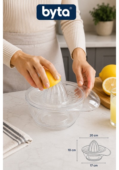 Kristal Limon Sıkacağı Şeffaf Pratik Narenciye Meyve Sıkacağı Diğer