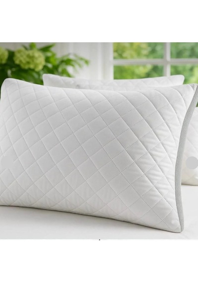 Luxury Kapitone Yastık 2 Li Klimalı Tasarım Terletmez Özellik Beyaz