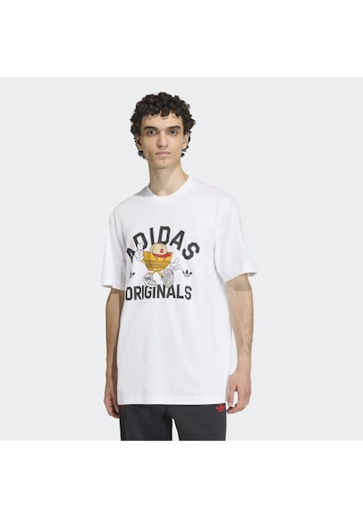 Adidas Ks7616 Gfx T Erkek Tişört Beyaz