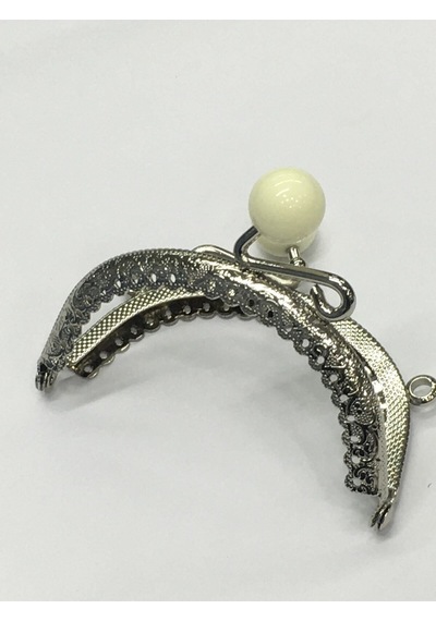 Karantuhafiye Çanta Ve Cüzdan Klipsi 12 Cm Incili Model Gümüş Krem İnci Gümüş Krem İnci Çok Renkli