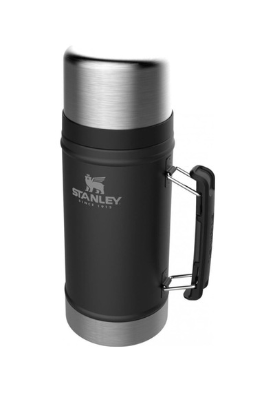 Stanley Classic Legendary Vakumlu Çelik Yemek Termosu, Mat Siyah, Çok Renkli