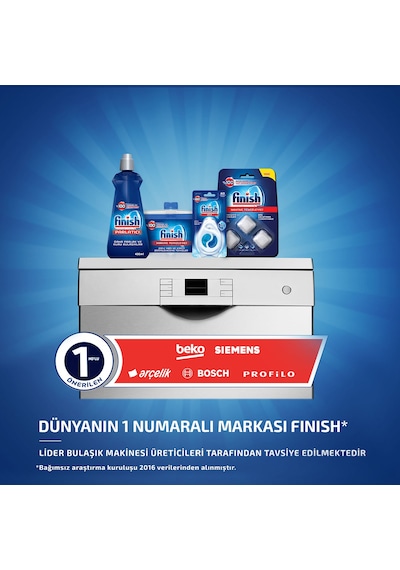 Finish Bulaşık Makinesi Temizleyici 2 x 3 Tablet