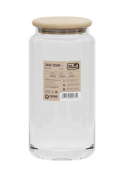Trendglass Eko Kavanoz 35685 1220 Ml Çok Renkli