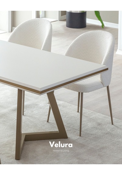 Valore Yemek Masası + 2 Sandalye Beyaz
