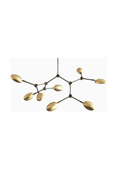 101 Copenhagen Drop Chandelier Mini Pirinç Kaplama Dekoratif Tasarım Avize