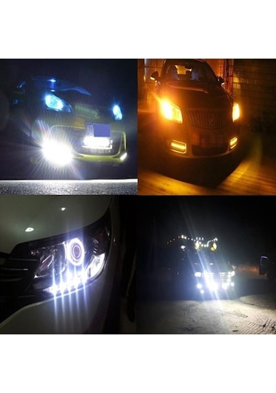 Çift Renk Ayna Altı Led Kartal Göz Led Gündüz Ledi Turuncu Beyaz