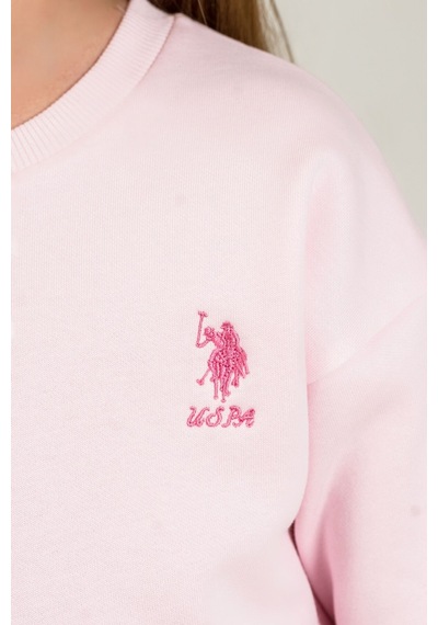 U.S. Polo Assn. Kız Çocuk Baskılı Pembe Uzun Kol Eşofman Takımı Us2707-c-v1 Us2707-c-v1