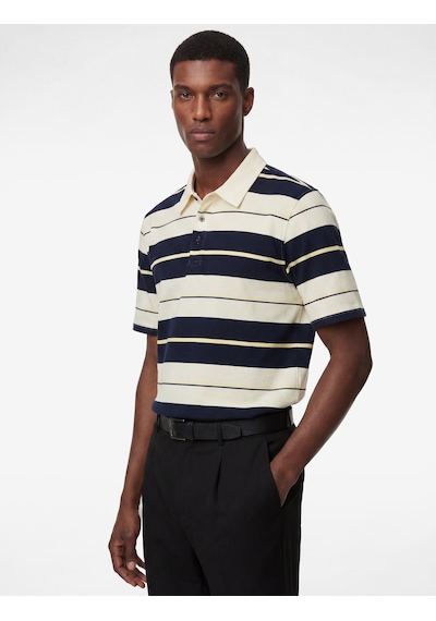 Koton Regular Fit Kısa Kollu Çizgili Polo Yaka Tişört Lacivert Çizgili 6sam10372mk