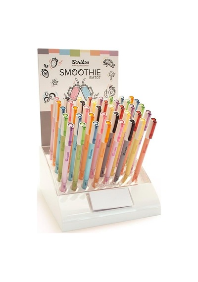 Scrikss Smoothie Jel Kalem 07 Mm Karışık Renk 40'lı Stand Diğer