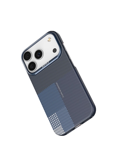 Apple Uyumlu iPhone 17 Pro Kılıf M-safe Şarj Özellikli Raptic Aramid Skin Transform Serisi Kapak Mavi