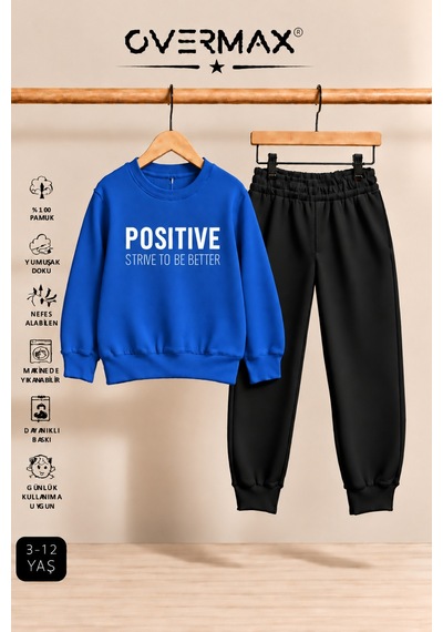 Overmax Positive Baskılı Çocuk Kapüşonsuz Sweatshirt Ve Eşofman Takımı 3-12 Yaş Saks Mavi Üst-siyah Alt - 921449094 Saks Mavi Üst-siyah Alt Overmax Positive Baskılı Çocuk Kapüşonsuz Sweatshirt Ve Eşofman Takımı 3-12 Yaş Saks Mavi Üst-siyah Alt - 921449094 Saks Mavi Üst-siyah Alt
