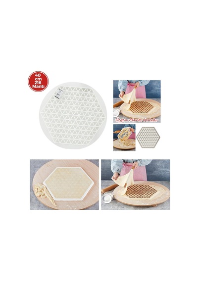 Plastlife Kp-177 Yuvarlak Mantı Kalıbı - Plastik 41 Cm Çap- 36'li Paket Diğer