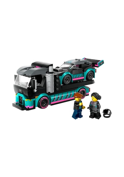 LEGO® City Yarış Arabası ve Araba Taşıyıcı Kamyon 60406 6+ Yaratıcı Oyuncak Yapım Seti - 328 Parça