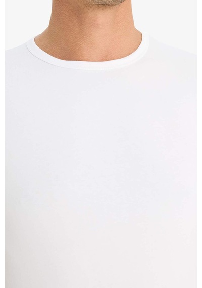 DeFacto Slim Fit Dar Kesim Bisiklet Yaka Kısa Kollu Üst L4885AZ25SPWT34