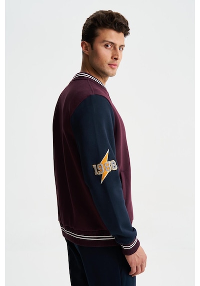 AR-MA Arma Erkek Pamuklu Regular Fit Dik Yaka Baskılı Cepli Kolej Mont Sweatshirt 001 AR-MA Arma Erkek Pamuklu Regular Fit Dik Yaka Baskılı Cepli Kolej Mont Sweatshirt 001