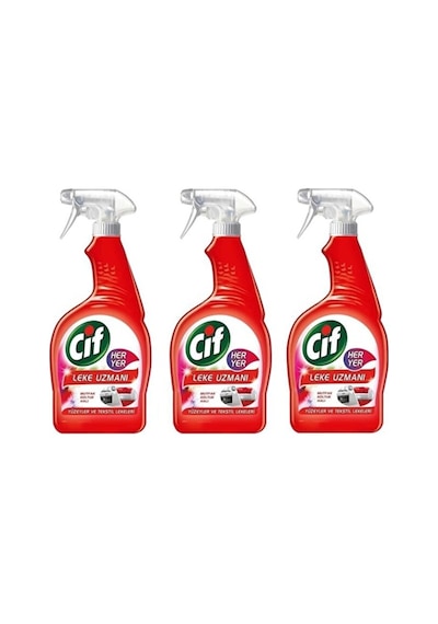 Cif Her Yer Leke Uzmanı Sprey 750 Ml 3 Adet