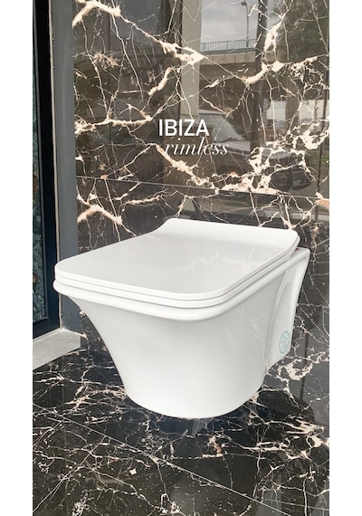 Cerastyle Turkuaz İbiza Rimless Asma Klozet + Yavas Kapak