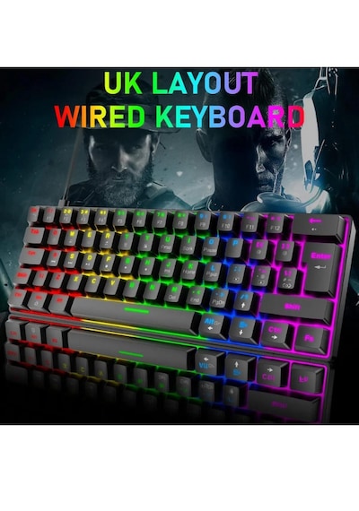 Atasoft T60 RGB Mavi Switch Mekanik Kablolu Q Oyuncu Klavye