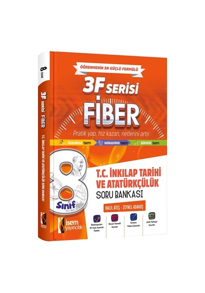 İsem 8. Sınıff Fiber İnkılap Tarihi Ve Atatürkçülük Soru Bankası İsem Yayıncılık