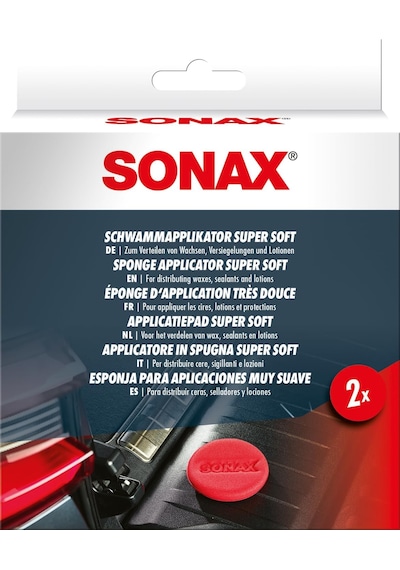 Sonax 417 141 Aplikatör Sünger Süper Yumuşak, Renkli