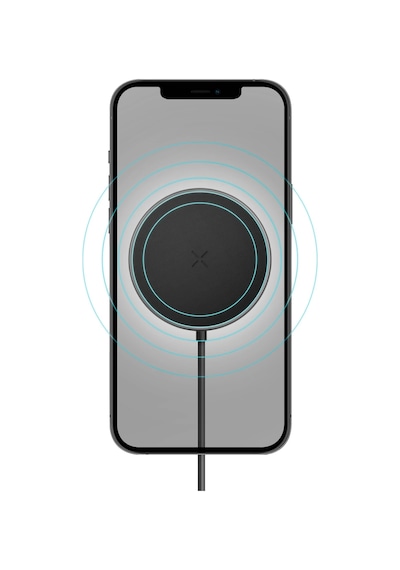 Magdrive 2in1 Izgara Klipsli Ve Vantuzlu 15w Kablosuz Şarjlı Manyetik Magsafe Araç Tutucu - Siyah Siyah