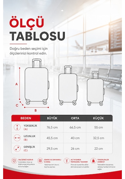 Viscofoam Valiz Bavul Koruma Kılıfı Kadife Kılıf - Siyah Ergo Travel
