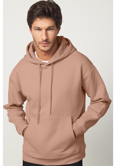 Tudors Unisex Oversize Geniş Kesim Pamuklu Yumuşak Dokulu İçi Polarlı Basic Vizon Renk Kapüşonlu Sweatshirt-31466-vizon Vizon Tudors Unisex Oversize Geniş Kesim Pamuklu Yumuşak Dokulu İçi Polarlı Basic Vizon Renk Kapüşonlu Sweatshirt-31466-vizon Vizon