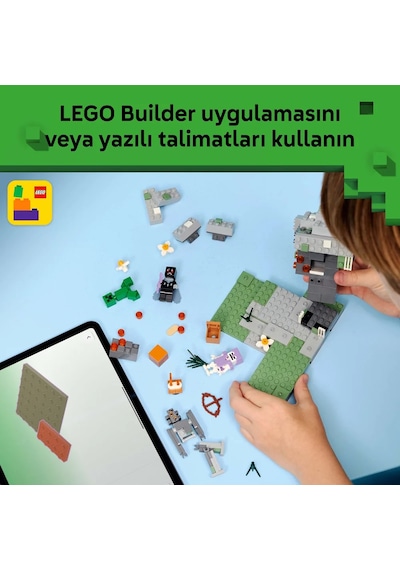 LEGO® Minecraft® Solgun Bahçe 21586 - 7 Yaş ve Üzeri Çocuklar için Minecraft Figürleri İçeren Yaratıcı Oyuncak Yapım Seti (243 P)