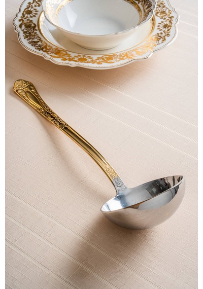 Acar Karat Star Gold Servis Kepçesi - 28 Cm