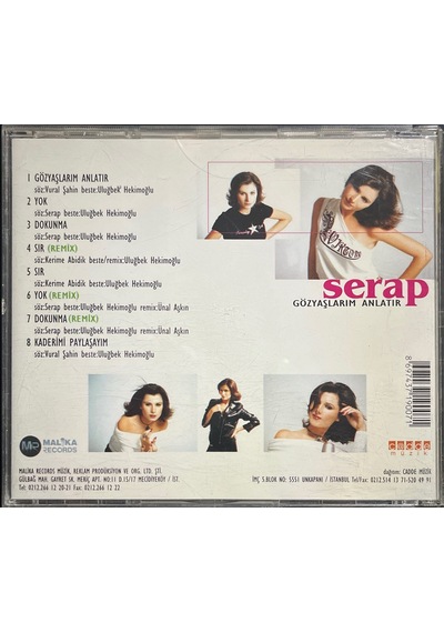 Müzik Cd'sidir Plak Değildir Cd Serap Gözyaşlarım Anlatır Cd