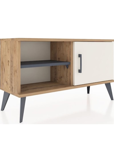 Arges Şifonyer 2 Raflı Tek Kapaklı 88x30x48 Çam-aytaşı/antrasit Aytaşı/antrasit Arges Şifonyer 2 Raflı Tek Kapaklı 88x30x48 Çam-aytaşı/antrasit Aytaşı/antrasit