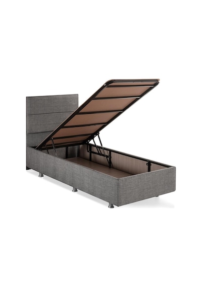Nironyatak Niron Silver Baza Ve Başlık Seti 90X190 Cm Tek Kişilik Kaydırmaz
