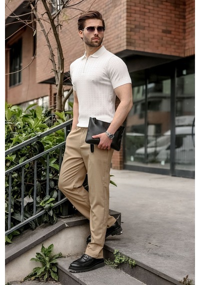 Madmext Camel Basic Erkek Pantolon E6576