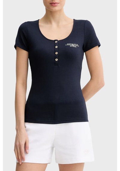 Guess Bayan Top W6gp01 K2658 G7v2 Siyah Siyah