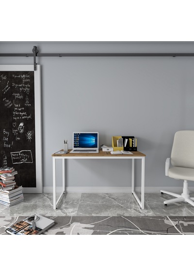 Rega Çalışma Masası 120x60 Safir Meşe Meşe  -  Beyaz