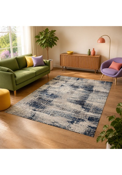 Kartela Halı Lora Halı Kaymaz Taban Makinede Yıkanabilir Halı Beyaz - 100 X 150 Cm