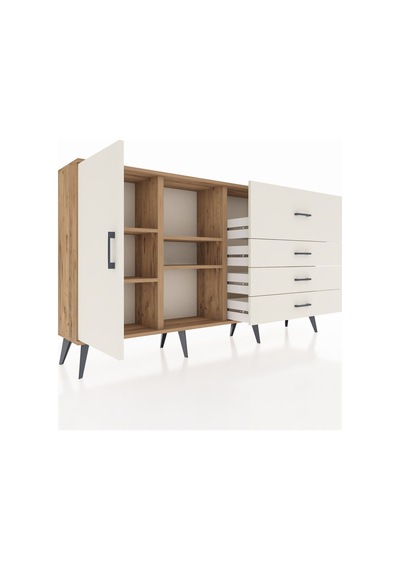 Arges Konsol 4 Raflı 4 Çekmeceli Tek Kapaklı 176x30x99 Çam-aytaşı Aytası - Atlas Çam Arges Konsol 4 Raflı 4 Çekmeceli Tek Kapaklı 176x30x99 Çam-aytaşı Aytası - Atlas Çam