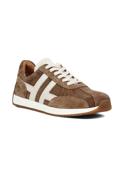 Kadın Vizon Süet Deri Sneaker