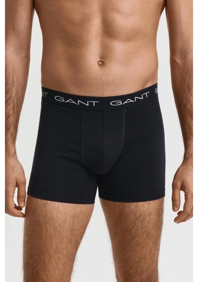 Gant Erkek Siyah Slim Fit Logolu 3'lü Boxer-14847