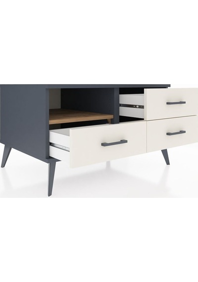 Kronos Şifonyer Tek Raflı 3 Çekmeceli 88x59x48 Antrasit-çam/aytaşı Çam/aytaşı Kronos Şifonyer Tek Raflı 3 Çekmeceli 88x59x48 Antrasit-çam/aytaşı Çam/aytaşı
