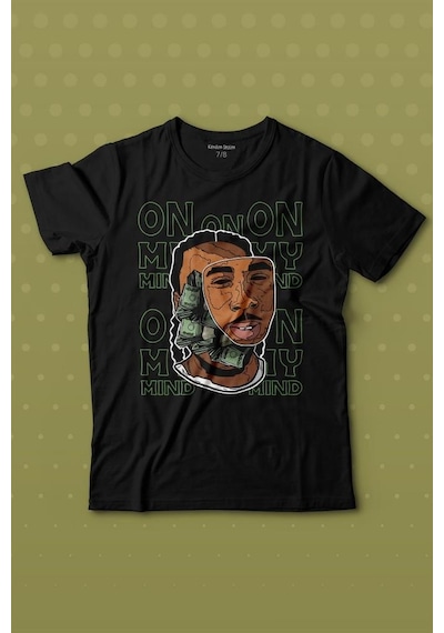 Kendim Seçtim Money Aklımda On My Mid Baskılı Tişört Çocuk T-shirt 001