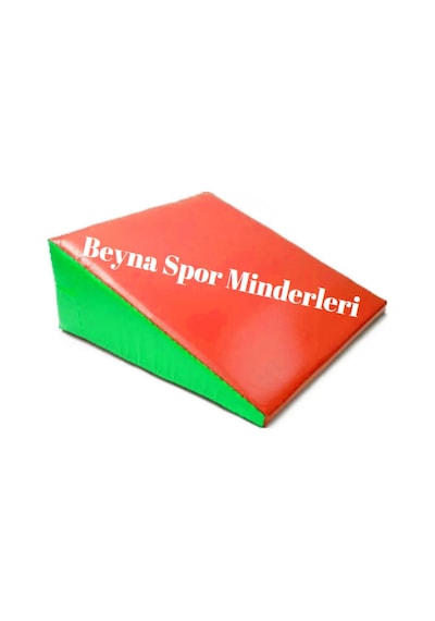Beyna Minder Üçgen Takla Minderi 120 50 20 Cm Kırmızı - Yeşil