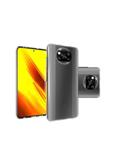 Xiaomi Poco X3 Kilif Seffaf Silikon Hibrit Case 390885510