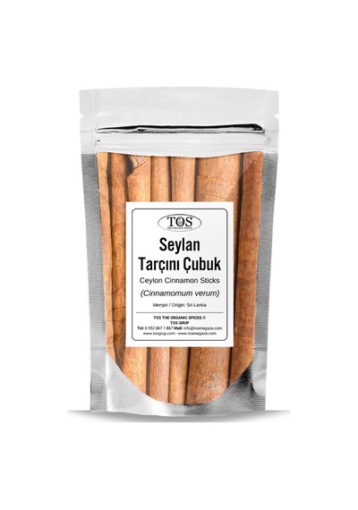 Tos The Organic Spices Seylan Tarçını Çubuk Gerçek Tarçın 1 KG Cinnamomum verum